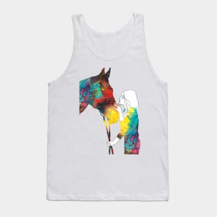 Girl with horse Tank Top